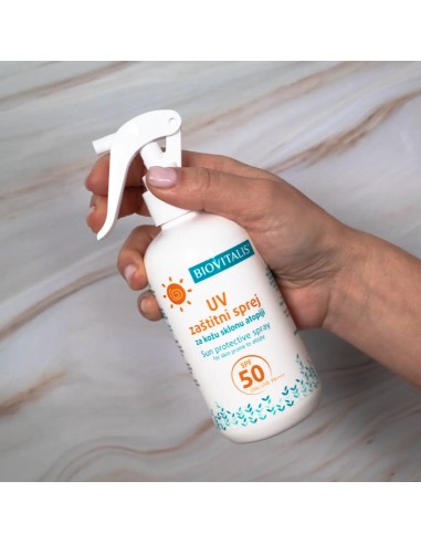 Biovitalis UV zaštitni sprej za kožu sklonu atopiji SPF 50 Biovitalis UV zaštitni sprej za kožu sklonu atopiji SPF 50