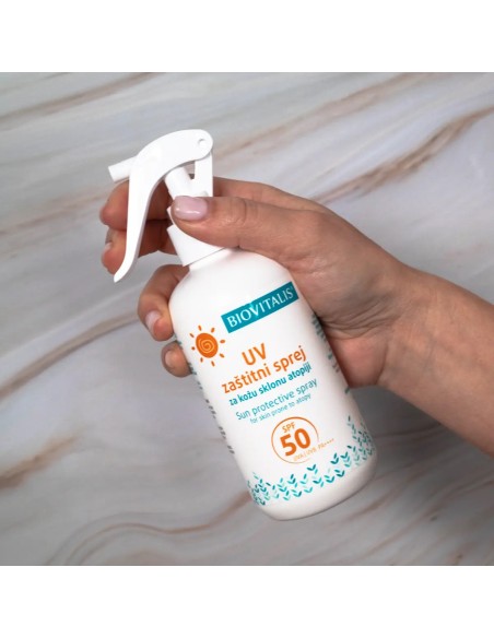 Biovitalis UV zaštitni sprej za kožu sklonu atopiji SPF 50 Biovitalis UV zaštitni sprej za kožu sklonu atopiji SPF 50
