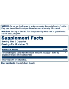 Solaray Lion's Mane (lavlja griva) kapsule 2