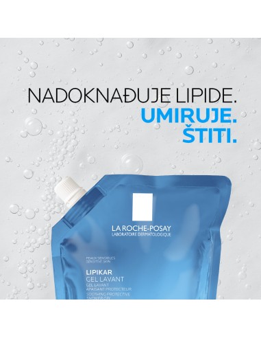 La Roche-Posay Lipikar Gel Lavant Umirujući i zaštitni gel za tuširanje beba, djece i odraslih, za suhu kožu Refill La Roche-Posay Lipikar Gel Lavant Umirujući i zaštitni gel za tuširanje beba, djece i odraslih, za suhu kožu Refill