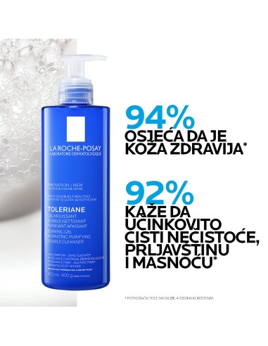 La Roche-Posay Toleriane pjenušavi gel s dvostrukim djelovanjem za hidrataciju i čišćenje kože La Roche-Posay Toleriane pjenušavi gel s dvostrukim djelovanjem za hidrataciju i čišćenje kože