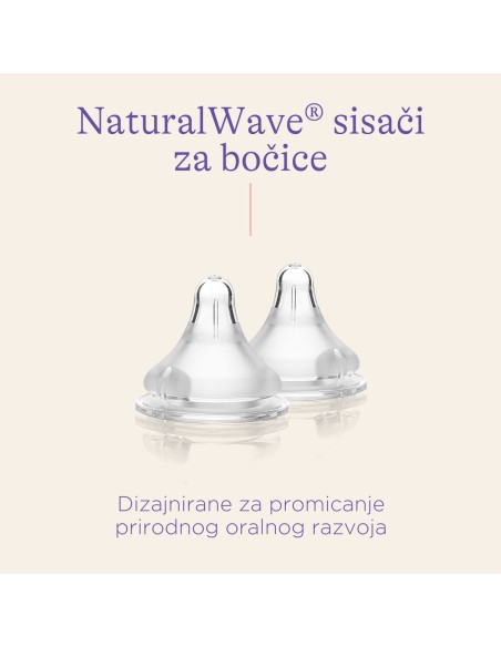 Lansinoh NaturalWave Sisač Duda za bočicu Srednji protok Lansinoh NaturalWave Sisač Duda za bočicu Srednji protok