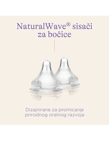 Lansinoh NaturalWave Sisač Duda za bočicu Veliki protok