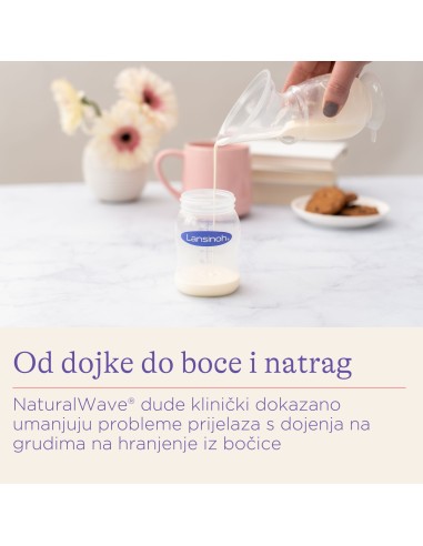 Lansinoh NaturalWave Bočica sa sisačem 240 ml Lansinoh NaturalWave Bočica sa sisačem 240 ml