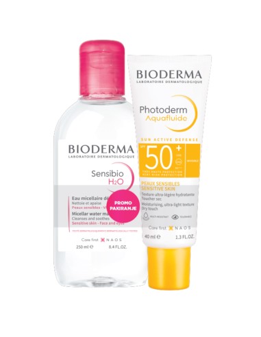 Bioderma Photoderm Aquafluide Neutral SPF 50+ 40 ml + Sensibio H2O 250 ml Promo pakiranje