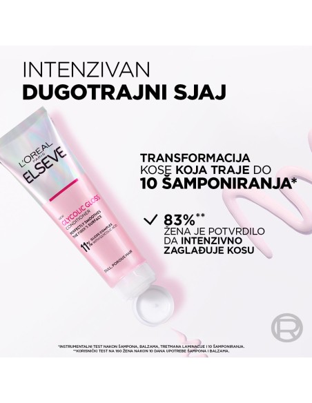 L'Oreal Paris Elseve Glycolic Gloss balzam za kosu bez sjaja L'Oreal Paris Elseve Glycolic Gloss balzam za kosu bez sjaja