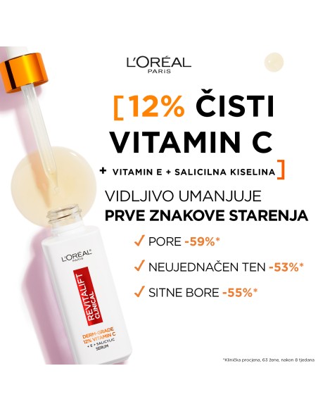 L'Oreal Paris Revitalift Clinical serum s 12% čistog vitamina C L'Oreal Paris Revitalift Clinical serum s 12% čistog vitamina C