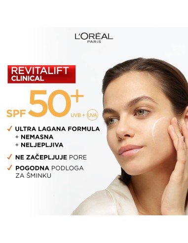 L'Oreal Paris Revitalift Clinical lagani dnevni fluid s UV zaštitom i vitaminom C L'Oreal Paris Revitalift Clinical lagani dnevni fluid s UV zaštitom i vitaminom C