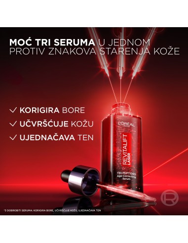 L’Oreal Paris Revitalift Laser Tri-peptidni serum za korekciju znakova starenja, 30ml L’Oreal Paris Revitalift Laser Tri-peptidni serum za korekciju znakova starenja, 30ml