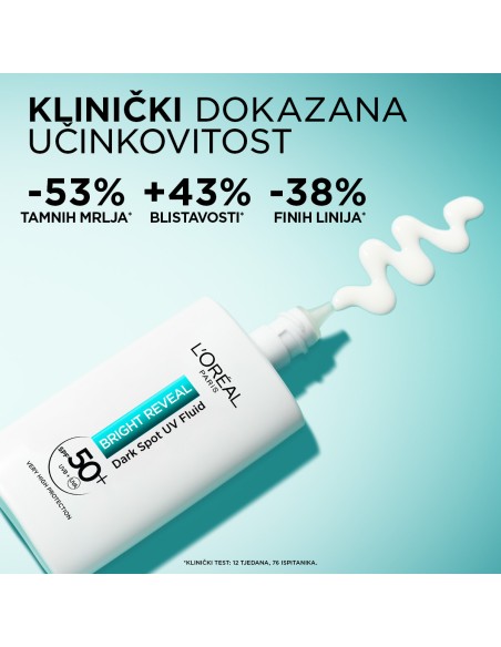 L'Oreal Paris Bright Reveal UV fluid protiv tamnih mrlja 50ml L'Oreal Paris Bright Reveal UV fluid protiv tamnih mrlja 50ml