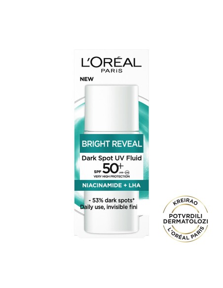 L'Oreal Paris Bright Reveal UV fluid protiv tamnih mrlja 50ml L'Oreal Paris Bright Reveal UV fluid protiv tamnih mrlja 50ml
