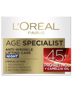 L'Oreal Paris Age Specialist Anti-Wrinkle 45+ Noćna njega protiv bora 50 ml