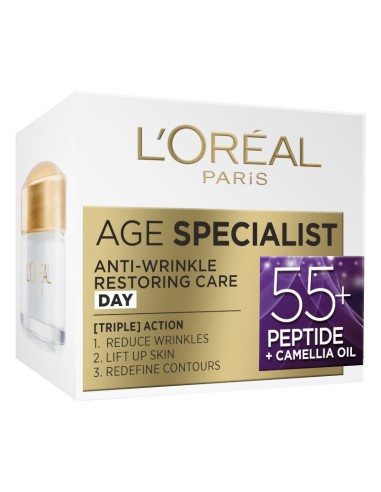 L'Oreal Paris Age Specialist Anti-Wrinkle 55+ Dnevna njega za obnavljanje kože 50 ml L'Oreal Paris Age Specialist Anti-Wrinkle 55+ Dnevna njega za obnavljanje kože 50 ml