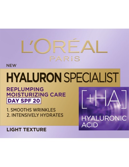 L'Oreal Paris Hyaluron Specialist dnevna hidratantna krema za vraćanje volumena 50 ml L'Oreal Paris Hyaluron Specialist dnevna hidratantna krema za vraćanje volumena 50 ml