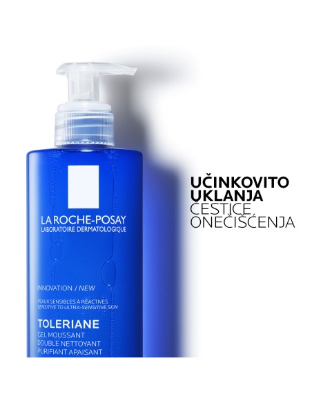 La Roche-Posay Toleriane pjenušavi gel s dvostrukim djelovanjem za hidrataciju i čišćenje kože