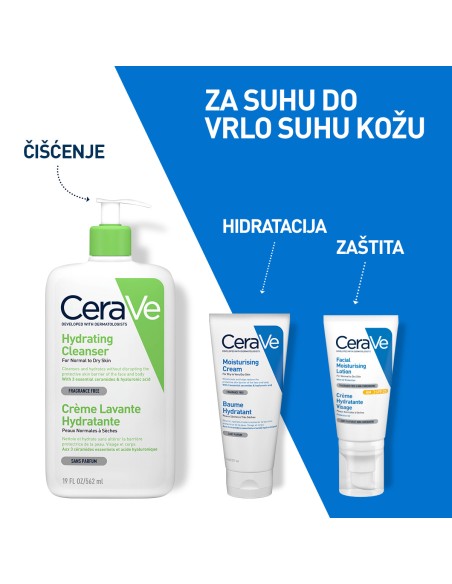 CeraVe Hidratantna krema + eko pakiranje za suhu do jako suhu kožu