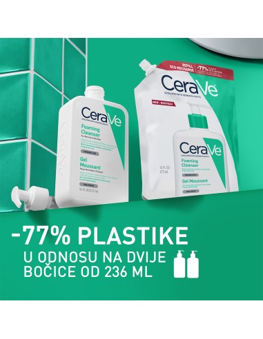 CeraVe Pjenušavi gel za čišćenje za normalnu do masnu kožu Refill