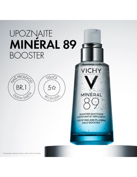 Vichy Mineral 89 Booster Dnevni booster za snažniju i puniju kožu Vichy Mineral 89 Booster Dnevni booster za snažniju i puniju kožu