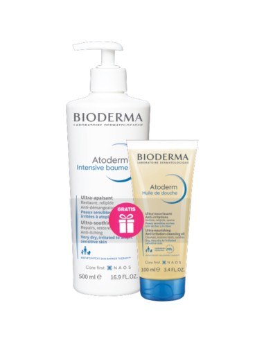 Bioderma Atoderm Intensive Baume 500 ml + Ulje za tuširanje 100 ml Promo pakiranje