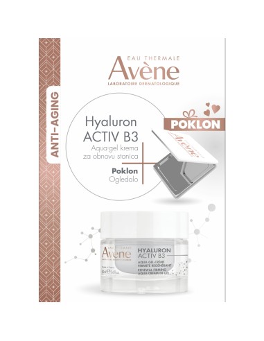 Avene Hyaluron Activ B3 Aqua Gel + Ogledalo Promo pakiranje