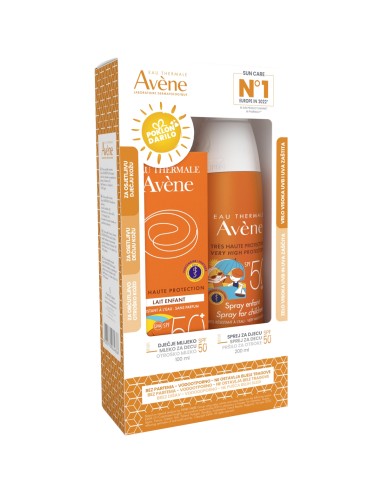 Avene Dječje mlijeko SPF50+ + Sun Dječji Spray SPF 50+ Promo pakiranje