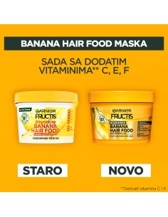 Garnier Fructis Hair Food Banana Maska 390 ml 2
