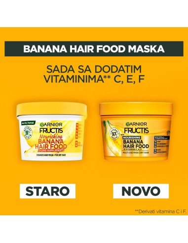 Garnier Fructis Hair Food Banana Maska 390 ml
