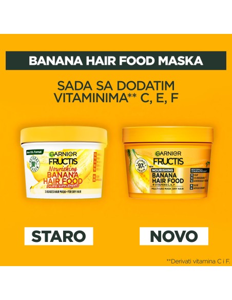 Garnier Fructis Hair Food Banana Maska 390 ml