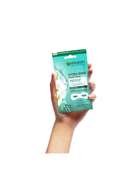 Garnier Skin Naturals Eye Tissue maska za oči za izravnjavanje borica oko očiju Garnier Skin Naturals Eye Tissue maska za oči za izravnjavanje borica oko očiju