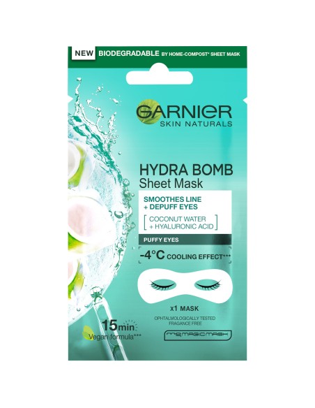 Garnier Skin Naturals Eye Tissue maska za oči za izravnjavanje borica oko očiju Garnier Skin Naturals Eye Tissue maska za oči za izravnjavanje borica oko očiju