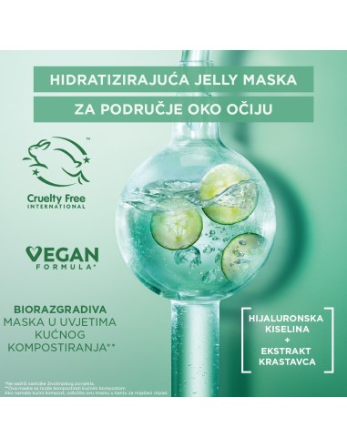 Garnier Skin Naturals Jelly gel-maska za oči sa efektom hlađenja Garnier Skin Naturals Jelly gel-maska za oči sa efektom hlađenja