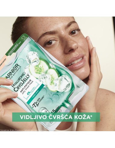 Garnier Skin Naturals Cryo Jelly gel-maska za lice obogaćena hijaluronskom kiselinom i ekstraktom krastavca