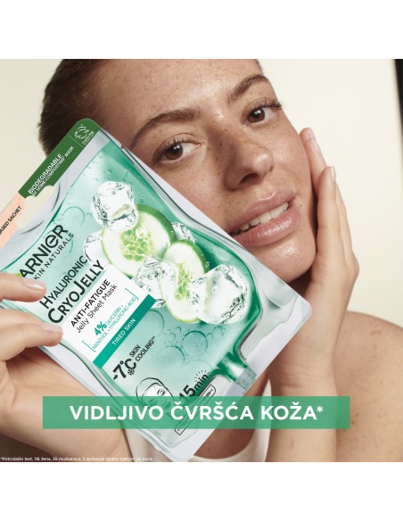 Garnier Skin Naturals Cryo Jelly gel-maska za lice obogaćena hijaluronskom kiselinom i ekstraktom krastavca
