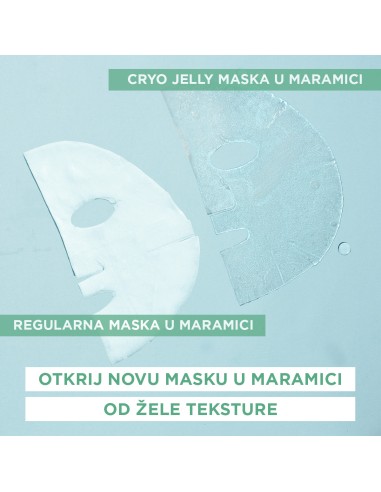 Garnier Skin Naturals Cryo Jelly gel-maska za lice obogaćena hijaluronskom kiselinom i ekstraktom krastavca