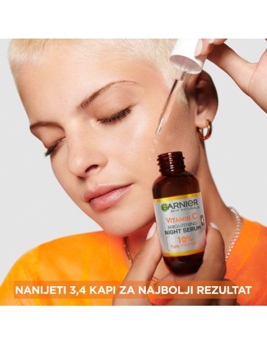 Garnier Skin Naturals Vitamin C noćni serum za blistavu kožu 30ml Garnier Skin Naturals Vitamin C noćni serum za blistavu kožu 30ml