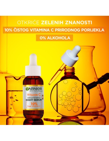 Garnier Skin Naturals Vitamin C noćni serum za blistavu kožu 30ml Garnier Skin Naturals Vitamin C noćni serum za blistavu kožu 30ml