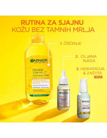 Garnier Vitamin C* 2U1 Serum-krema za blistavu kožu SPF25 Garnier Vitamin C* 2U1 Serum-krema za blistavu kožu SPF25
