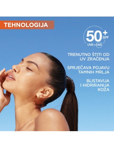 Garnier UV sprej s Vitaminom C* za blistavu kožu SPF50+ Garnier UV sprej s Vitaminom C* za blistavu kožu SPF50+
