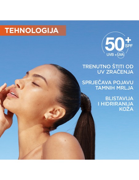 Garnier UV sprej s Vitaminom C* za blistavu kožu SPF50+ Garnier UV sprej s Vitaminom C* za blistavu kožu SPF50+