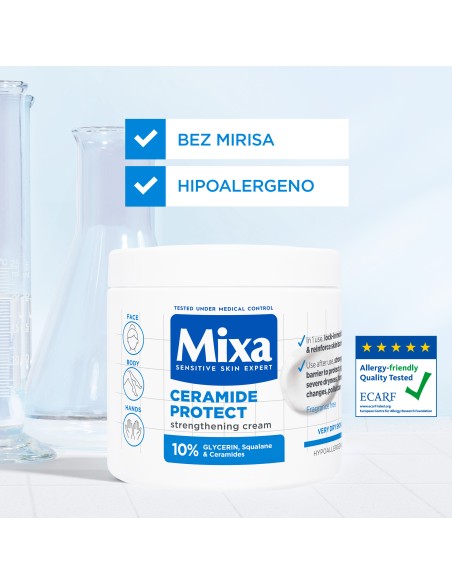 Mixa Ceramide Protect krema za jačanje zaštitne barijere kože 400 ml