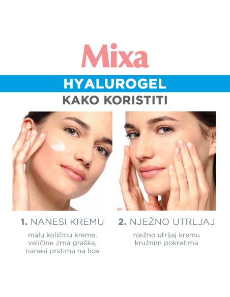 Mixa Hyalurogel Rich njega za intenzivnu hidrataciju osjetljive i suhe kože 50 ml