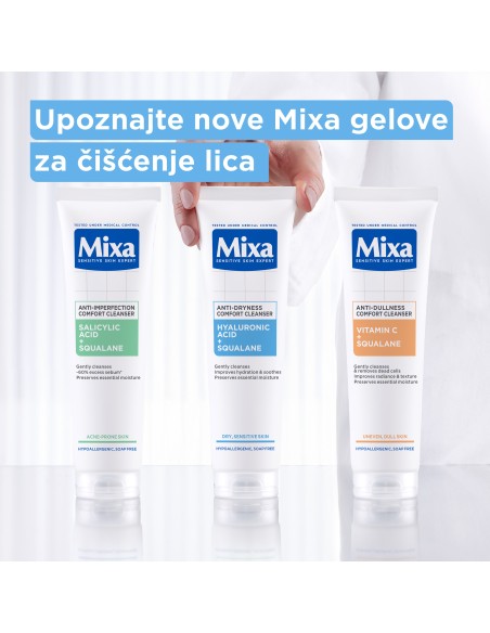 Mixa gel za čišćenje lica protiv suhoće kože 150 ml