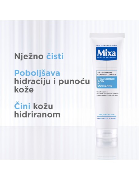 Mixa gel za čišćenje lica protiv suhoće kože 150 ml