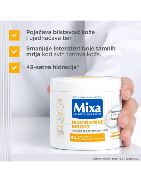 Mixa Niacinamid hidratantna krema protiv tamnih mrlja 400ml