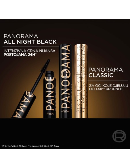 L'Oréal Paris Panorama All Night Black Maskara