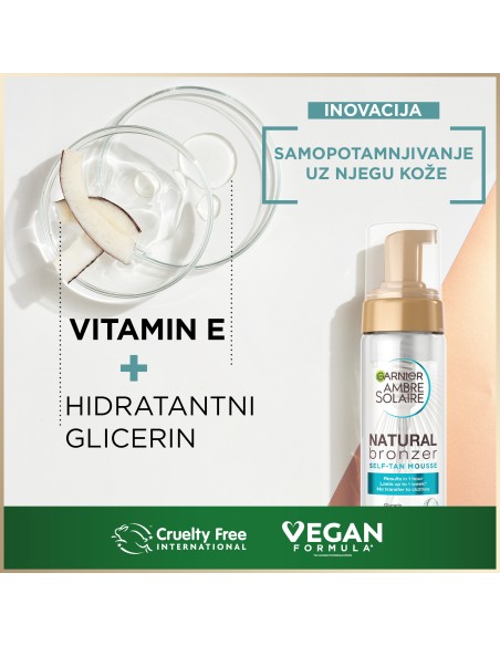 Garnier Ambre Solaire pjena za samotamnjenje kože 200ml Garnier Ambre Solaire pjena za samotamnjenje kože 200ml