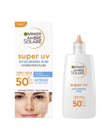 Garnier Ambre Solaire Fluid za lice za zaštitu od sunca SPF50+ 40ml Garnier Ambre Solaire Fluid za lice za zaštitu od sunca SPF50+ 40ml