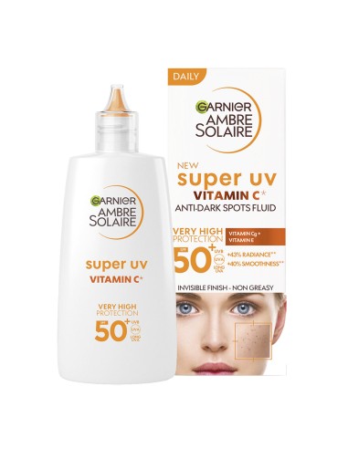 Garnier Ambre Solaire Fluid za lice za zaštitu od sunca SPF50+ 40ml