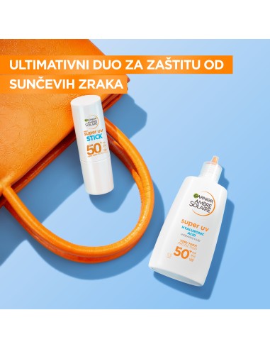 Garnier Ambre Solaire Super UV nevidljivi stik za lice za zaštitu od sunca SPF50+ Garnier Ambre Solaire Super UV nevidljivi stik za lice za zaštitu od sunca SPF50+