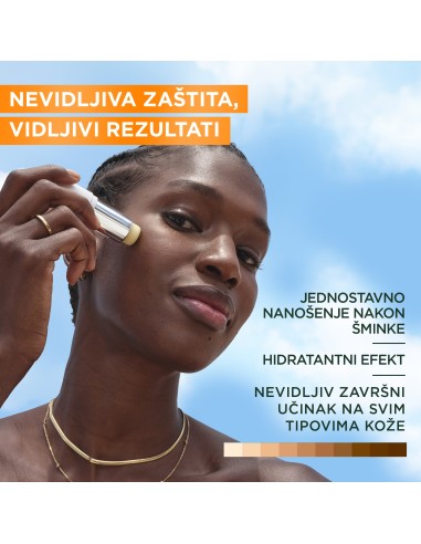 Garnier Ambre Solaire Super UV nevidljivi stik za lice za zaštitu od sunca SPF50+ Garnier Ambre Solaire Super UV nevidljivi stik za lice za zaštitu od sunca SPF50+